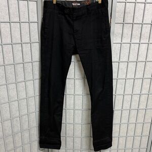 Tristan Black Slim Casual Trousers, Slim, Regular Waist, Narrow Leg